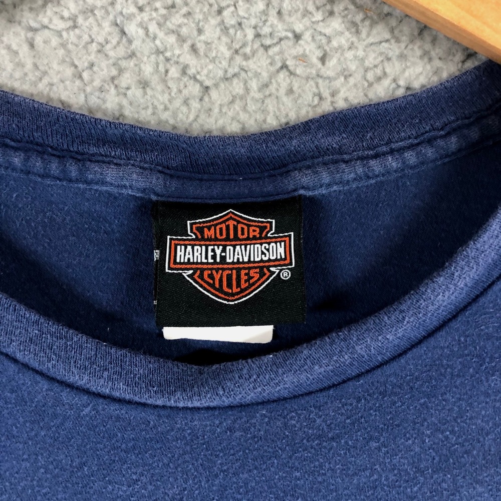 Harley-Davidson Mens Whiskey Row Prescott Arizona Graphic T-Shirt Navy Large - Picture 6 of 7